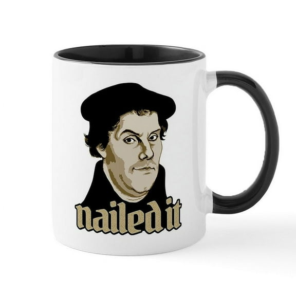 CafePress - Nailed It - 11 oz Ceramic Mug - Novelty Coffee Tea Cup