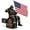 1.25 Inch Tube, variant on Firefighter Thin Red Line Trailer Hitch Cover, American Flag Saluting Firefighter Hitch Plug for 1.25 and 2 Inch Truck SUV RV Receiver Decor
