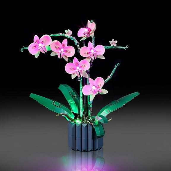 LED Light Kit for Lego 10311 Orchid Plant Decor Set, Compatible with Lego 10311 Building Blocks Model(Not Include Blocks Set)