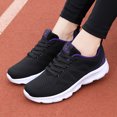 thumbnail image 4 of DLONGLI Women's Breathable Mesh Lace Up Athletic Sneakers, Non Slip Lightweight Walking Shoes, 4 of 5