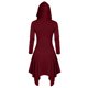 thumbnail image 4 of Womens Halloween Costumes 2024 Cosplay Gothic Dresses Women Costumes Hooded Vintage Pullover High Low Bandage Long Dress Cloak, 4 of 4