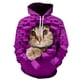 thumbnail image 4 of Sudadera con capucha con estampado 3D de gato lindo para hombres y mujeres, sudadera informal de manga larga de gran tamaño, sudaderas para hombres, 4 of 5