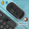 thumbnail image 3 of Combo de teclado y ratón inalámbricos Lovaky de tamaño completo, negro, 3 of 7