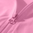 thumbnail image 2 of Girls Zip Up Hoodie Loose Fit Cropped Lightweight, Hot Pink Batwing Sleeve Spring Fall Jacket for Kids Stretchy Casual Athletic Wear,Size 8-9 T, 2 of 9