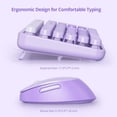 thumbnail image 4 of Combo de teclado y ratón Guffercty rojo colorido morado, 4 of 6