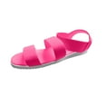 thumbnail image 2 of Itsun Sandals Women,Women's Two Strap Ankle Strap Elastic Flat Sandals Hot Pink, 2 of 3