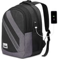 thumbnail image 4 of Laptop Backpack for Men with USB Charging Port and Laptop Compartment Fits 15.6 Inch Laptop/Notebook, 4 of 5