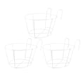 thumbnail image 1 of 3pcs Balcony Plant Pot Holder Hanging Planter Pot Parapet Iron Fence Flower Pot, 1 of 5