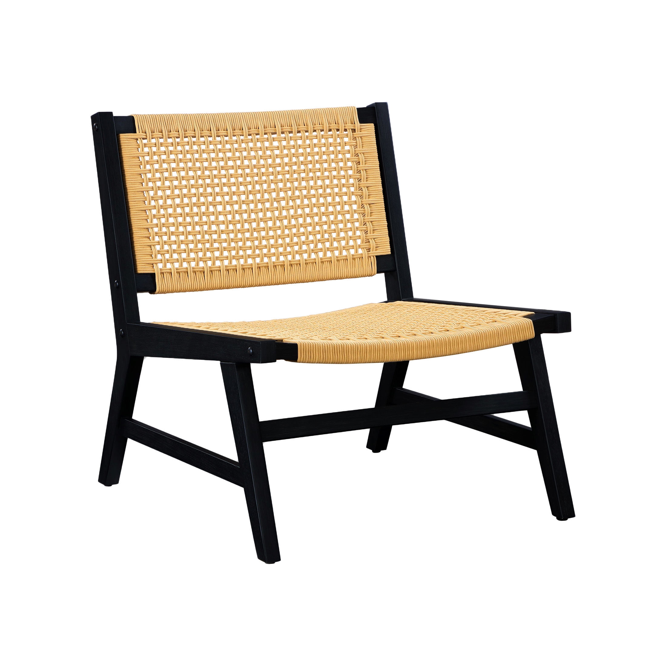 Better Homes & Gardens Vista Woven Accent Chair, Charcoal Finish