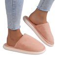 thumbnail image 3 of Vedolay Women's Slippers Soft Plush Warm Lightweight Non-Slip House Slippers Pink,37, 3 of 5