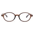 thumbnail image 1 of Gafas de luz azul FEISEDY Vintage Ovaladas para mujer/hombre B0242, 1 of 7