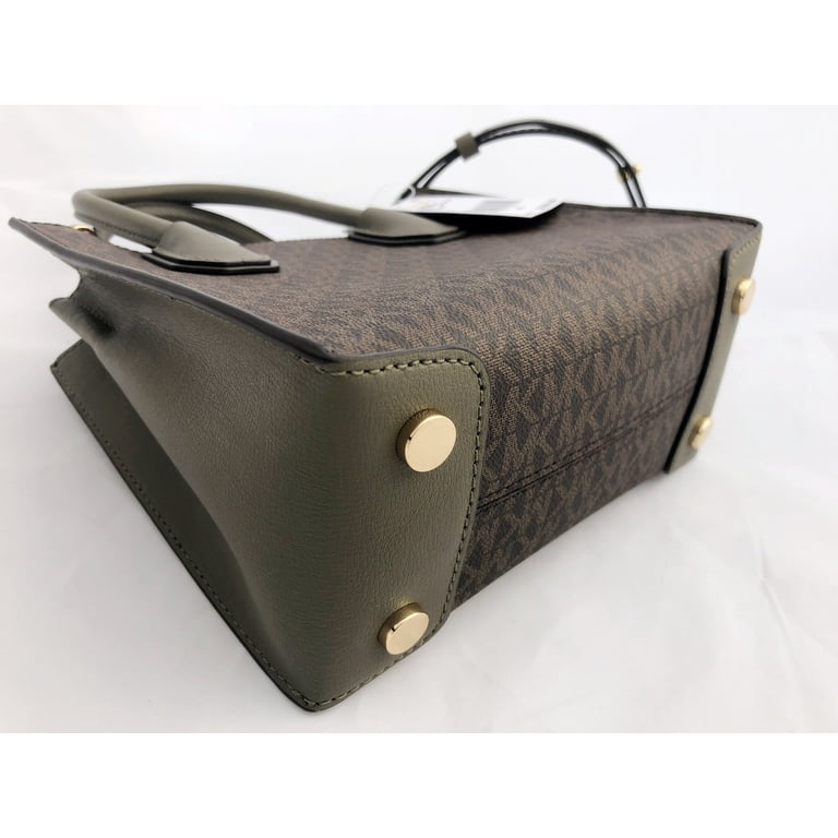 Michael Kors Mercer Studio Medium Messenger Convertible Tote Brown  