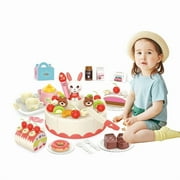 Mundo Toys Birthday Cake Toy Set, 85 Pieces Pretend Play Food Dessert Kitchen Toy for Kids Ages 3+