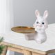 thumbnail image 5 of Bandeja de almacenamiento de escritorio de resina, estatua, escultura de Animal, decoración de mesa, almacenamiento multifunción para decora , co sentado Macarena Bandeja de almacenamiento de estatuas, 5 of 8