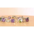 thumbnail image 2 of Beauty Silver Plated Multi Purple CZ Charm Bracelet Pageant Jewelry Accessories, 2 of 9