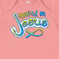 thumbnail image 4 of Inktastic Hooked on Jesus Christian Boys or Girls Baby Bodysuit, 4 of 5