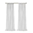 thumbnail image 3 of Habitat Paloma Sheer Dual Header Stylish and Functional Curtain Panel 52" x 63" White, 3 of 6
