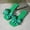 Green, variant on Viluyesy Women's Flat Sandals, Square Open Toe Slip-On Silk Bow Summer Fashion Casual Beach Slides Shoes Green