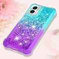 thumbnail image 6 of Compatible with Motorola Moto G Play 2024 Case Girls Women Liquid Glitter Heavy Duty Shockproof Back Cover Soft TPU Bumper Silicone Slim Protective Cover for Moto G Play 4G 2024 Gradient Blue, 6 of 14