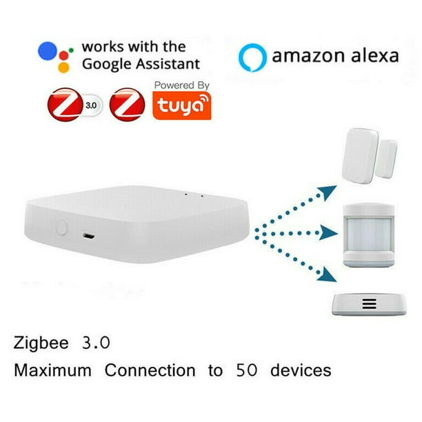 Tuya Zigbee 3.0 Hub Gateway: WiFi Smart Home Hub, Smart Home Bridge, App  Remote Control, Smart Remote Controller Compatible with Alexa Google  Assistant and Smart Life App (Wired) 