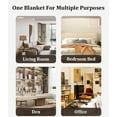 thumbnail image 4 of Solid Color Bed Runners for King Size Bed Diamond Pattern Bed Scarf for Queen Size Bed Soft Comfy Knitted Bed Runner with Tassel for Bedroom and Hotel Decor-C||260X60cm, 4 of 4