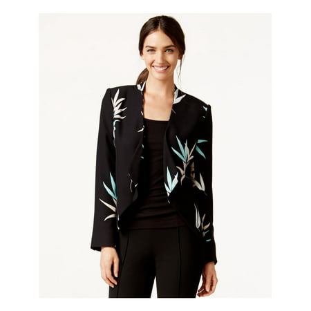 UPC 039372388461 product image for VINCE CAMUTO Womens Black Printed 3/4 Sleeve Open Cardigan Wear To Work Top  Siz | upcitemdb.com