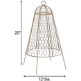 thumbnail image 3 of Set of Six Panacea 83280 Rustic Wire Garden Cloches, 20" H Each, 3 of 9