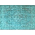 thumbnail image 1 of Ahgly Company Indoor Rectangle Persian Light Blue Traditional Area Rugs, 7' x 9', 1 of 4