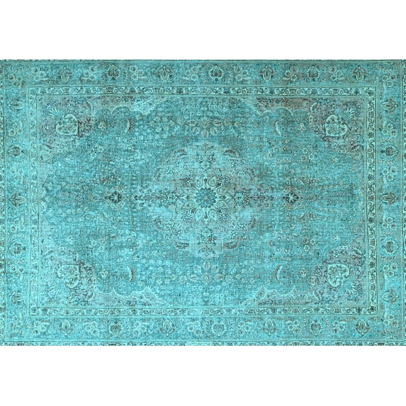 Ahgly Company Indoor Rectangle Persian Light Blue Traditional Area Rugs, 2' x 5'