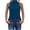 Blue, variant on Summer Sleeveless Tank Tops for Women Casual Cropped Blouse High Neck Back Ruffle Detail Light Breathable Basic Top, Coffee M