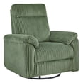 thumbnail image 4 of ReNest Manual Swivel Glider Recliner Chair, 360° Swivel Nursery Chair with Adjustable Recline, Nursing & Living Room Recliner,Moss Green, 4 of 13