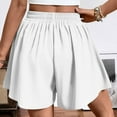 thumbnail image 6 of POROPL Womens Shorts Wide Leg Drawstring Shorts with Pockets Loose Casual Short, 6 of 8