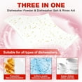 thumbnail image 2 of Binbata Eco Dishwasher Detergent Sheets Up To 160 Loads, Grapefruit Scent Plastic Free Dishwashing Soap Strips With High Efficient Solid Enzyme, Leaving Dishes Sparkling Clean, 2 of 4