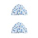thumbnail image 4 of Yuarrent Gorros de ducha Estampado de flores Impermeable Reutilizable Banda elástica Dobladillo Cubierta Colorido Gorro Sombrero Accesorios de baño punto azul 2piezas Yuarrent CBP389120, 4 of 6