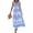 Floral Sky Blue White, variant on PRETTYGARDEN Womens Summer Boho Maxi Dress Casual Sleeveless Square Neck Floral Aline Smocked Beach Dresses with Pockets
