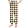 thumbnail image 5 of Lopecy-Sta ​Kids Checkered Jogger Pants with Elastic Waistband & Functional Side Pockets - Adjustable Ankle Cuffs Comfort Fit for Boys Girls 2-10 Years, 5 of 6