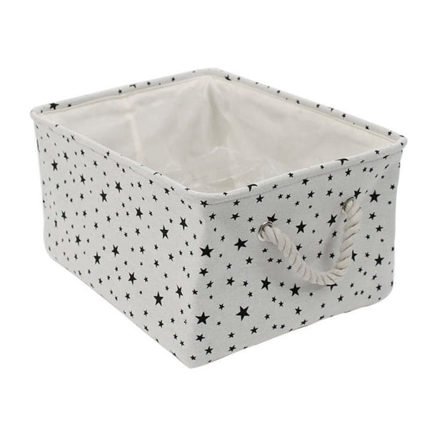 Foldable Storage Baskets Bin Closet Box Organizer 12.2" x 8.3" x 5.1" Star Unique Bargains Cesta de Almacenamiento