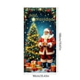 thumbnail image 3 of Christmas Ornaments Christmas Decorations 35X71 Inch Reusable Santa Claus Pattern Door Cover For Home Party Festival Best Christmas Gifts 2025, 3 of 6