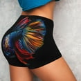 thumbnail image 4 of Sikiie Colorful Betta Fish Workout Shorts Women Scrunch Butt Gym Shorts Seamless High Waist Tummy Control Yoga Biker Athletic Shorts-Large, 4 of 8