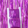 thumbnail image 3 of Recuerdos de fiesta Decoración de bodas Suministros para fiestas Photozone Cortina de papel de aluminio con oropel de lluvia Cortinas de pared para fiesta de cumpleaños Telón de fondo para Photo Zone, 3 of 5