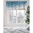 thumbnail image 5 of Wave Effect Modern Art Valances for Windows Abstract Blue Beach Valance Rod Pocket Light Filtering Short Window Treatments Curtains for Kitchen Bathroom Living Room Bedroom, 1 Panel, 42 x 18 Inch, 5 of 7