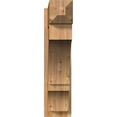 thumbnail image 2 of Ekena Millwork 8"W x 32"D x 32"H Balboa Rough Sawn Craftsman Outlooker, Western Red Cedar, 2 of 4