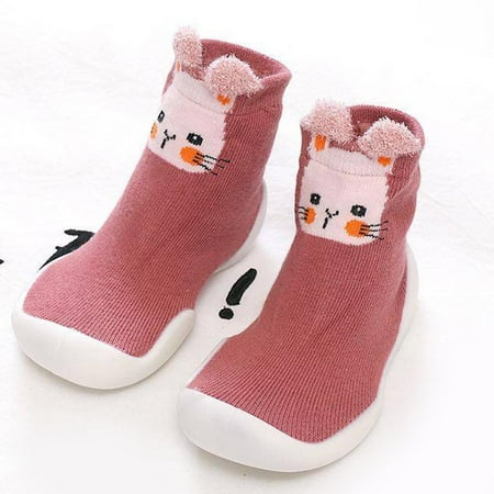 

Naturegr Baby Toddler Soft Bottom Socks Non-slip High Tube Animal Cartoon Floor Shoes
