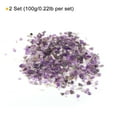 thumbnail image 3 of Uxcell 200g/0.44lb 5mm to 7mm Natural Tumbled Chips Decoration Stones for Aquarium Plants Vase Fillers, Purple, 3 of 6
