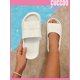 thumbnail image 1 of Everyday Collection Women Minimalist Slides, EVA Fashion Slides Black, 1 of 4