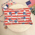 thumbnail image 3 of 4th of July Gnome Pillow Covers 12x20 Inch Blue Red Stars and Stripes American Flag Decorative Pillows Cushion Case Patriotic Home Independence Day Memorial Pillowcases for Sofa Couch, 3 of 6