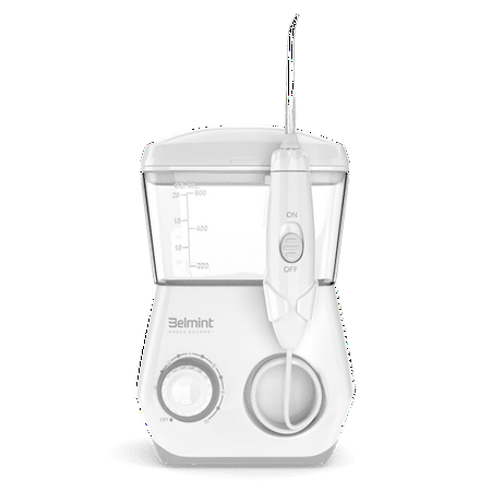 Water Flosser Oral Irrigator with 10 Adjustable Water Jet Pressures, 600ml Capacity and 8 Multiuse Tips