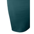 thumbnail image 4 of J. METHOD Women's Midi Skirt Stretch Knit Bodycon Slim Fit Office Elastic Waist Pencil Solid Skirts Made in USA NEWSK10 Teal S, 4 of 5