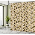 thumbnail image 4 of Ambesonne Modern Shower Curtain, Memphis Geometric Design, 69"Wx70"L, Mustard Pale Rust and Grey, 4 of 4