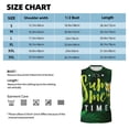 thumbnail image 3 of Bingfone Tropical Summer Vibes Pattern Men's Tank Tops Workout Sleeveless Tee Shirts Running Beach Tanks for Men-X-Large, 3 of 4